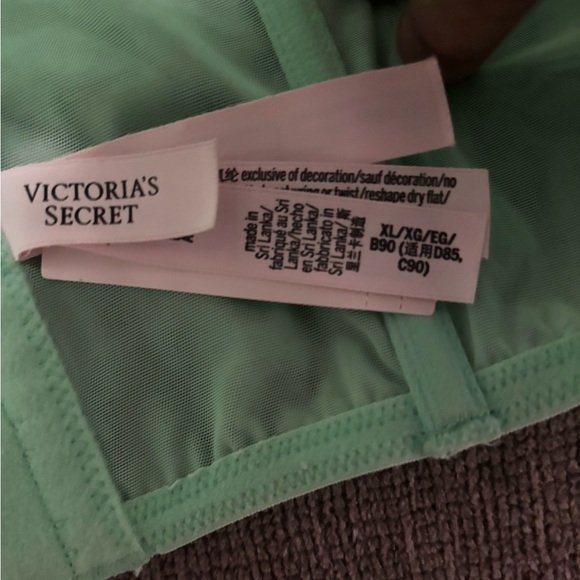 Victoria Secret Corset Bra in Pretty Satin Lace Mint Green or Pink. Brand New - Picture 6 of 10
